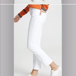 Frame Denim Women's High Rise Jeans in Bright White